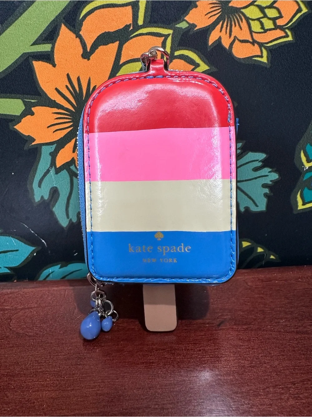 Kate Spade Popsicle Ice Pop Novelty Coin Purse Keychain